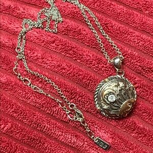 Ginger Snaps Elegant Silver Pendant Necklace - 18” adjustable chain